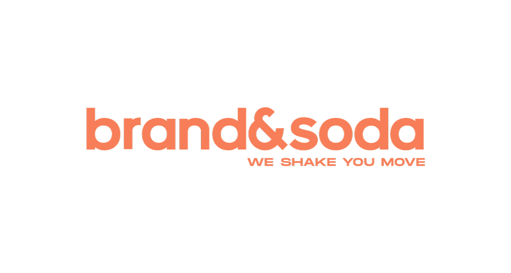 logo brand and soda arancione